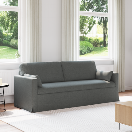 Soffa Mörkgrå 198 x 78 x 80 cm tyg