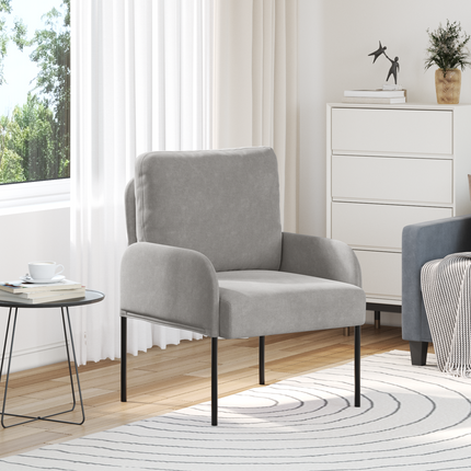 Soffor med kudde 55cm Ljusgrå Plywood