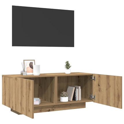 Tv-bänk artisan ek 100x35x40 cm konstruerat trä