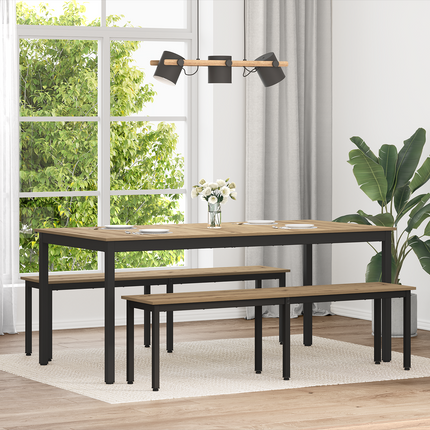 Matbord 180 x 90 x 75 cm Konstruerat trä Rektangulär