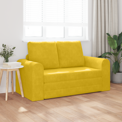 Soffsäng Gul 148 x 71 x 83 cm Sammet