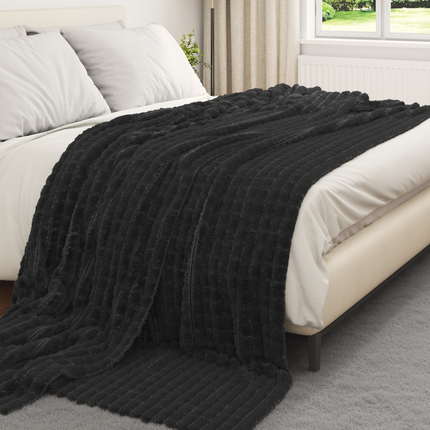 Filtar 6 st Svart 270 x 240 cm 10.54 Fleece
