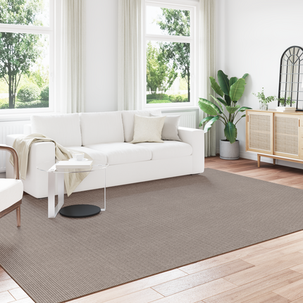 Områdesmattor Rektangulär LUGO Taupe 240 x 340 cm Polyester