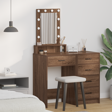 Smyckebord Brun 50 x 41 x 140 cm Konstruerat trä