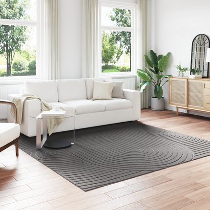 Områdesmattor Fyrkantig PALMERAS Antracit 240 x 240 cm