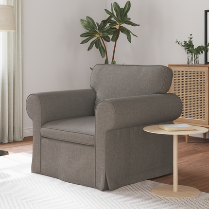 Soffa Taupe 95 x 82 x 80 cm tyg