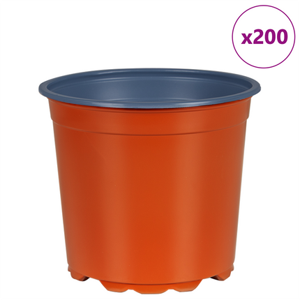 Rund Blomkruka 200 st Terracotta Ø 15 x 13 cm Plast