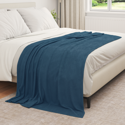 Filtar 6 st Mörkblå 210 x 140 cm 2.44 Fleece