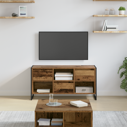 TV-skåp 100 x 36 x 49,5 cm Gammalt trä Konstruerat trä