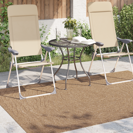 Områdesmattor Moiré AGIRA Naturfärg 230 x 160 cm Polyester