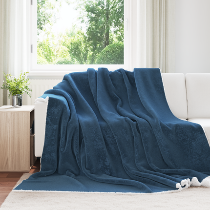 Kastfilt Mörkblå 240 x 270 cm 3.17 Fleece