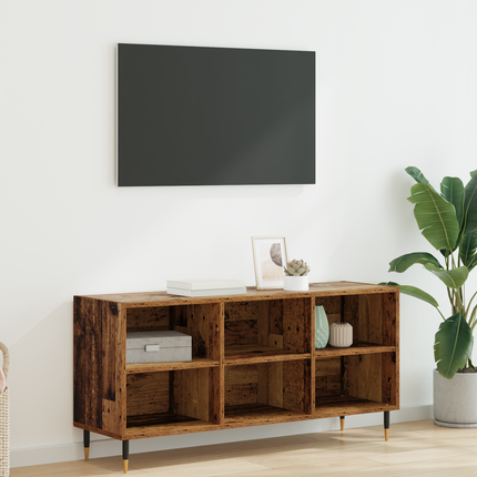 TV-skåp 103,5 x 30 x 50 cm Gammalt trä Konstruerat trä