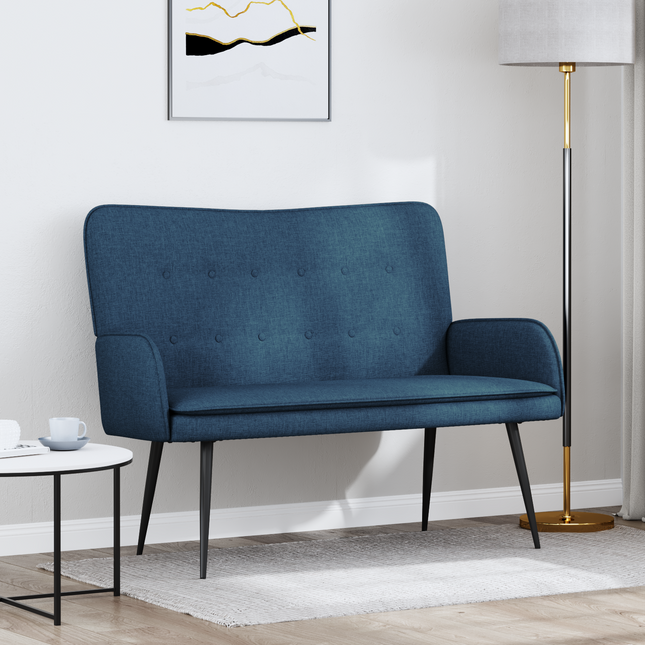 2-sits soffa Blå 115 x 61 x 87 cm Tyg