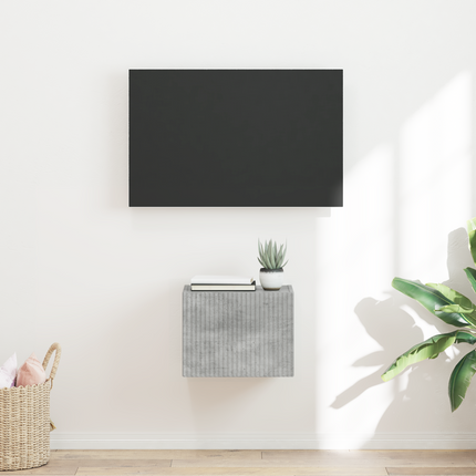 TV Vägghylla 39 x 31 x 29,5 cm Betong Konstruerat trä