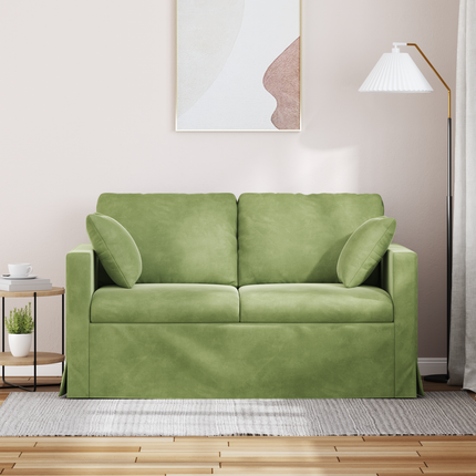 Soffa Ljusgrön 138 x 78 x 80 cm Sammet