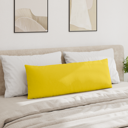 Sofakuddar 2 st tyg Ljusgul 120 x 40 cm