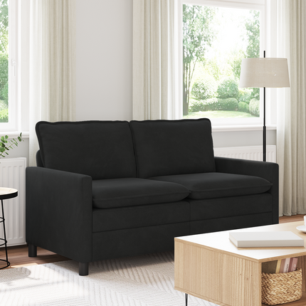 Soffa Svart 156 x 81 x 87,5 cm Sammet