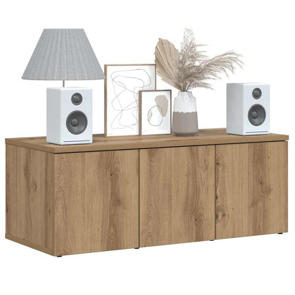 Tv-bänk artisan ek 80x34x30 cm konstruerat trä