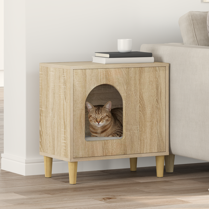 Katt hus Sonoma 51 x 30 x 52 cm Konstruerat trä