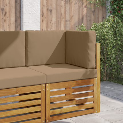 Utomhus Soffa Kudde Polyester Taupe 60 x 60 x 8 cm