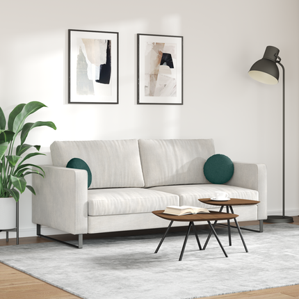 Sittkuddar 2 st tyg Mörkgrön Ø30 x 13 cm