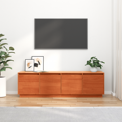TV-skåp 156 x 37 x 45 cm Brun Konstruerat trä