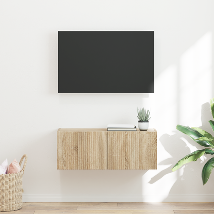 TV Vägghylla 78,5 x 31 x 29,5 cm Sonoma Konstruerat trä