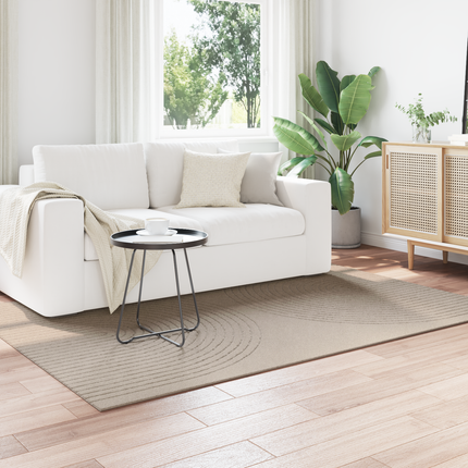 Områdesmattor Rektangulär GALATI Beige 200 x 140 cm Polyester