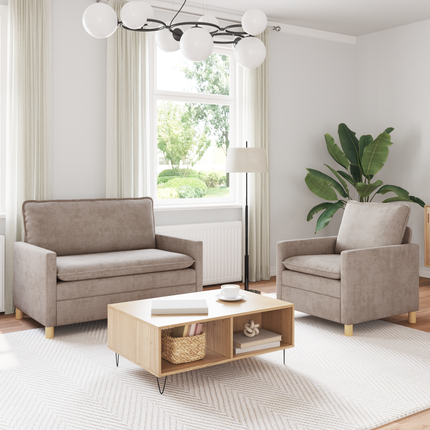 Soffset 2 st Beige Polyester