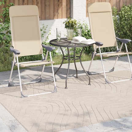 Områdesmattor Rektangulär PALMERAS Beige 160 x 230 cm Polyester