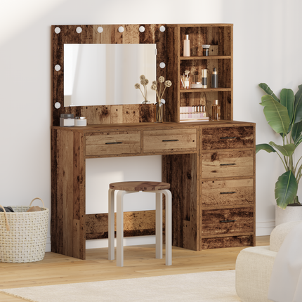 Smyckebord 2 st Brun 78.5 x 41 x 135 cm Konstruerat trä