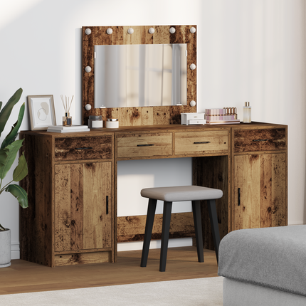 Smyckebord 3 st Brun 78,5 x 41 x 135 cm Konstruerat trä