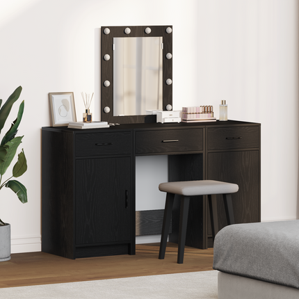 Smyckebord Svart 50 x 41 x 135 cm Konstruerat trä