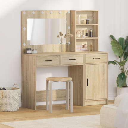 Smyckebord 2 st Brun 78,5 x 41 x 135 cm Konstruerat trä