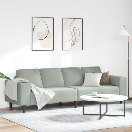 Vardagsrumsoffa Ljusgrå 250 x 77 x 76 cm