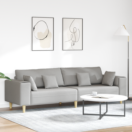 Soffa Moln Grå 250 x 77 x 76 cm tyg