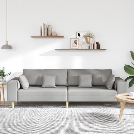 Soffa Moln Grå 250 x 77 x 76 cm tyg