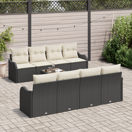 Trädgårdsoffset Svart 55 x 55 x 37 cm konstrotting
