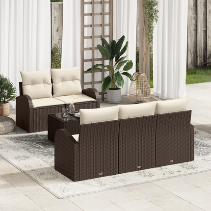 Trädgårdsoffset Brun 55 x 55 x 37 cm konstrotting