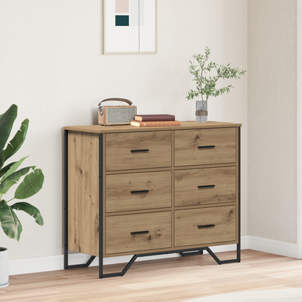 Kommode 6-Låda Artisan Ek 91 x 35,5 x 74,5 cm