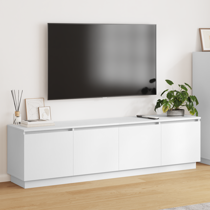 TV-skåp 180 x 38 x 49 cm Vit Konstruerat trä