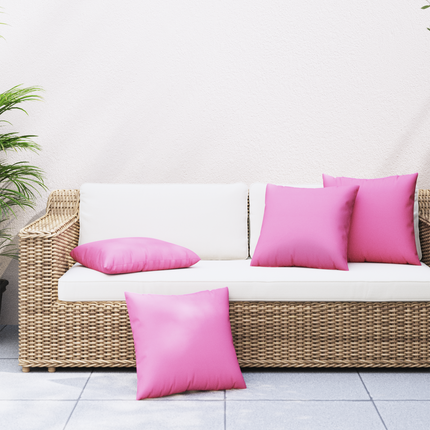 Spridda Kuddar 4 st Polyester Tyg Rosa 60 x 60 cm