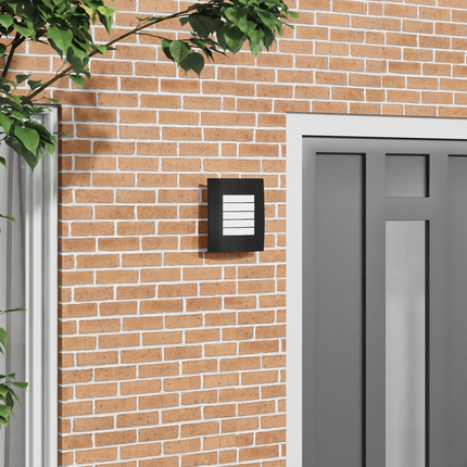 Utomhus vägglampa Svart 23,5 x 9 x 26 cm