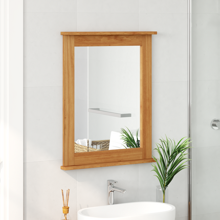 Spegel med spegel VIGO Honung brun 55,5 x 5 x 70 cm Massiv furu