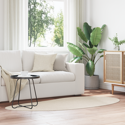 Områdesmattor HUARTE Beige 100 x 200 cm Polyester
