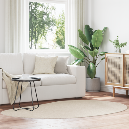 Områdesmattor HUARTE Beige 140 x 200 cm Polyester