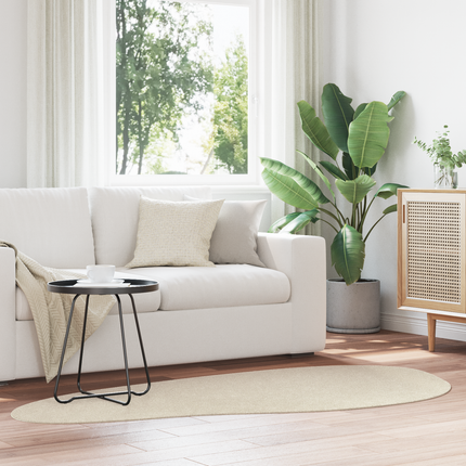 Områdesmattor HUARTE Beige 100 x 200 cm Polyester