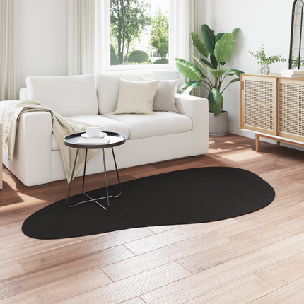 Områdesmattor HUARTE Svart 100 x 200 cm Polyester