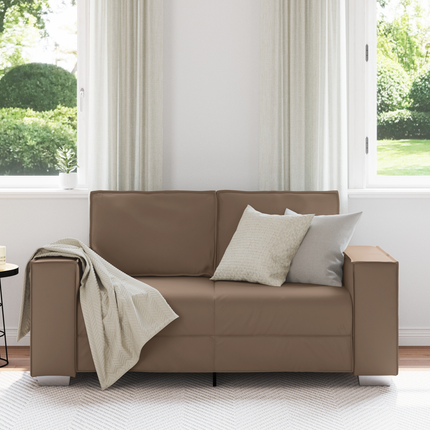 Tvåsitssoffa Cappuccino 160 cm Konstläder