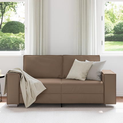 Tvåsitssoffa Cappuccino 180 cm Konstläder